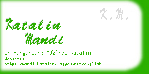 katalin mandi business card